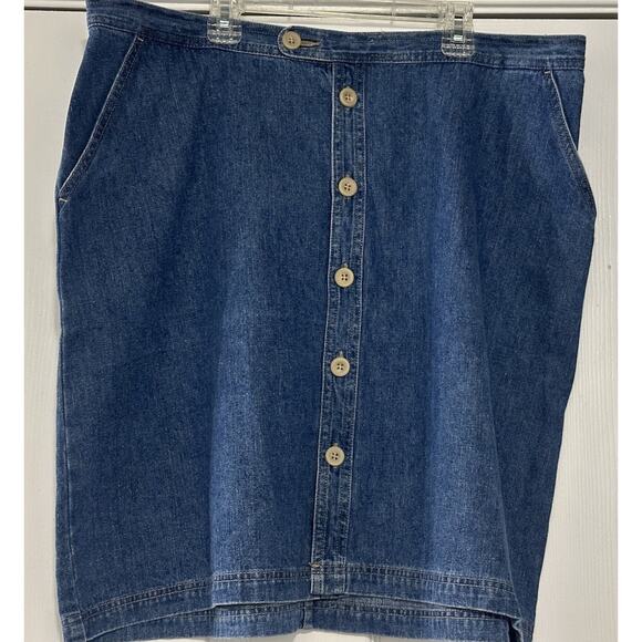 Women's Jean Skirt by CJ Banks Women’s Blue Jean Denim Skirt Skirt 18W - Picture 2 of 16